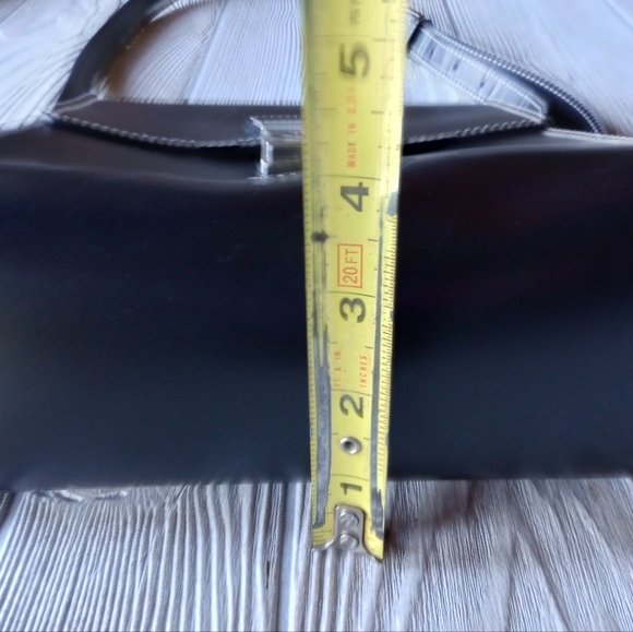 Dooney & Bourke Black Bag Made in Italy Purse with Lock and Key - Picture 10 of 15